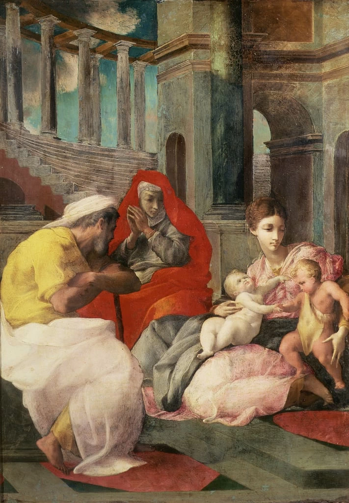  49-La Sacra Famiglia con i SS. Elisabetta e Giovanni Battista-The Hermitage, St. Petersburg 